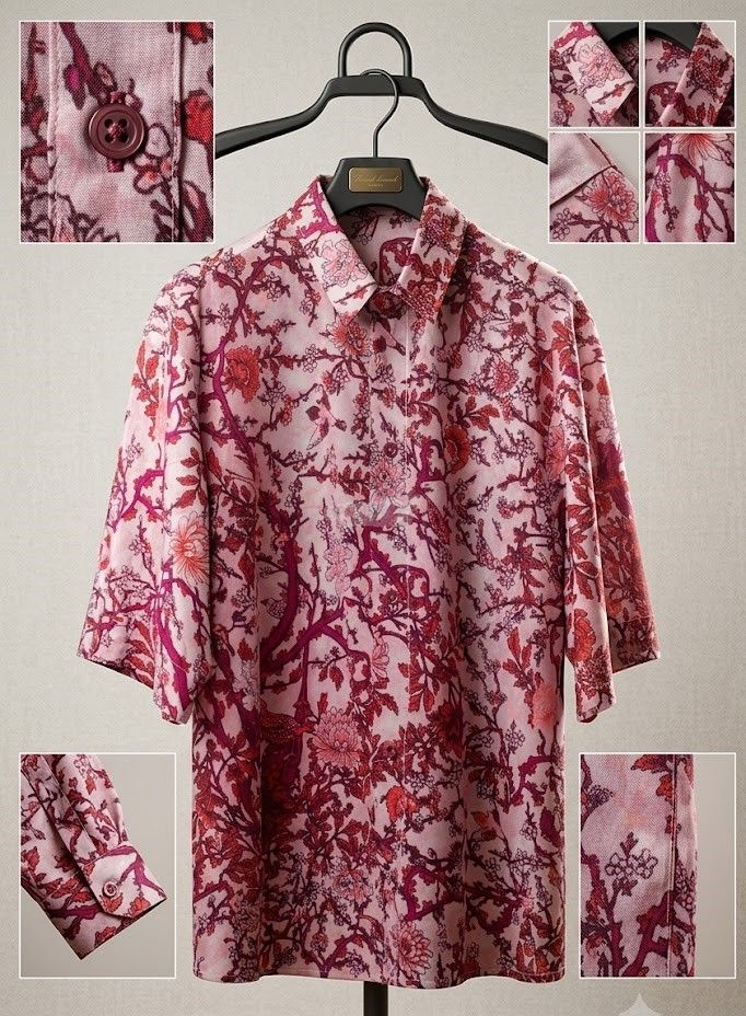 Stylish Floral Pattern Short Sleeve Casual Shirt